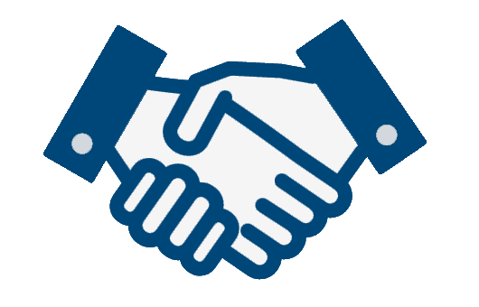 icon of two hands shaking hands